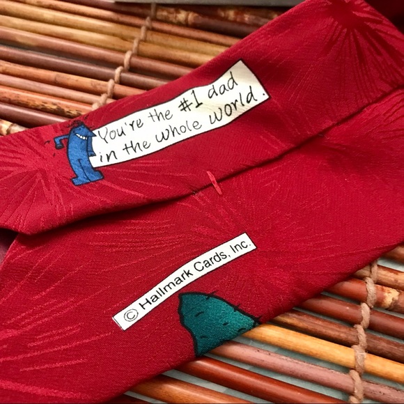Hallmark #1 Dad Tie 100% Italian Silk - Picture 5 of 9